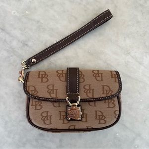 Dooney & Bourke Wristlet with Red Leather Interior